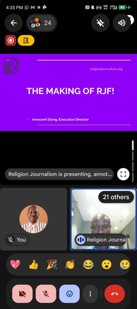 Innocent_Eteng's tweet photo. It is my pleasure to announce that we launched the Religion Journalism Foundation today (@reljourno). Head over to https://t.co/jCV6i1CI7I to see what we have. And don't forget to follow us across social media. https://t.co/qrIDHoSzCI