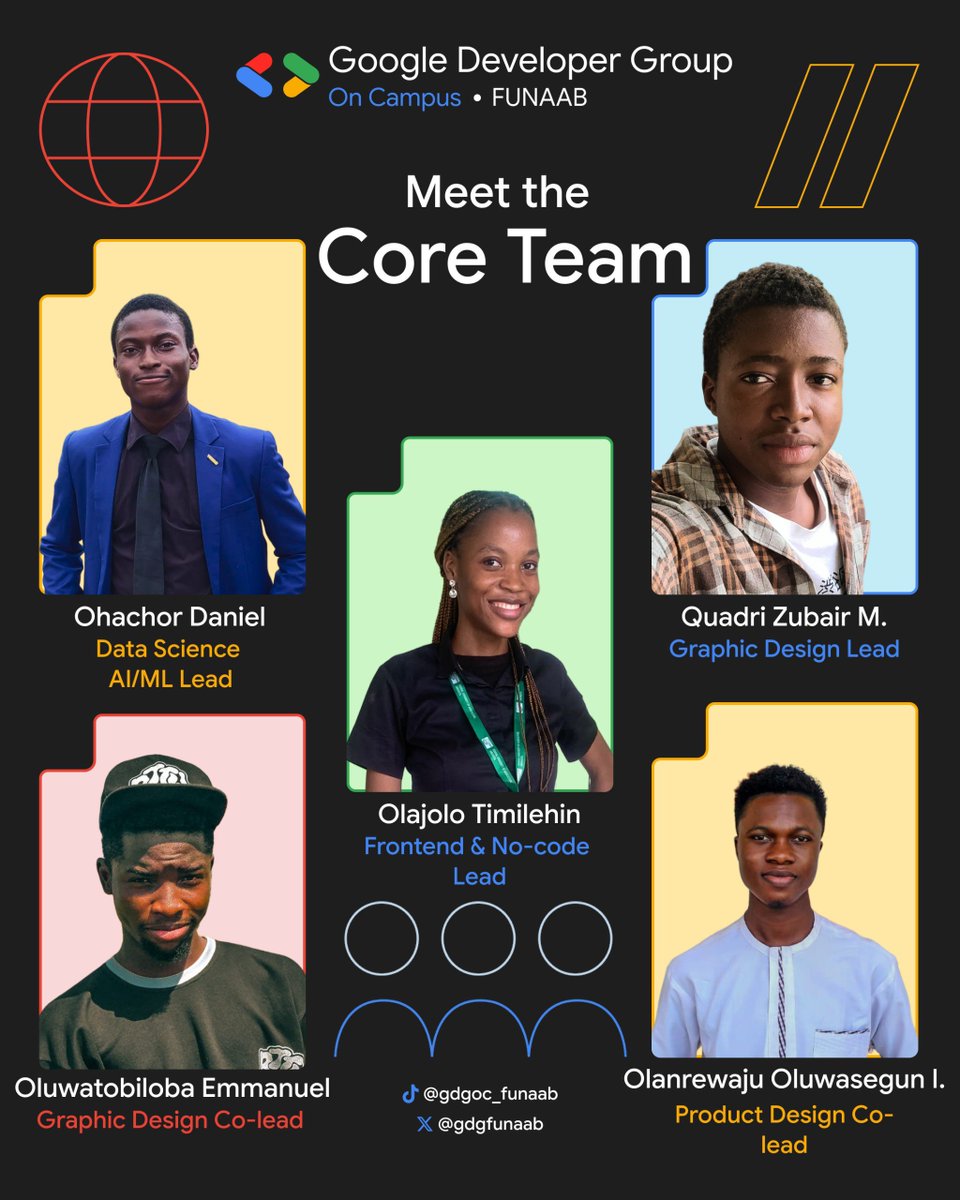 gdgoc_funaab's tweet photo. A new chapter begins at GDGoC FUNAAB. 💙

Meet the 2026/2027 Core Team  ready to learn, build, connect, and grow through technology. 

Let’s build something remarkable together.

#GDGoCFUNAAB #GDG https://t.co/TSQc05NevJ