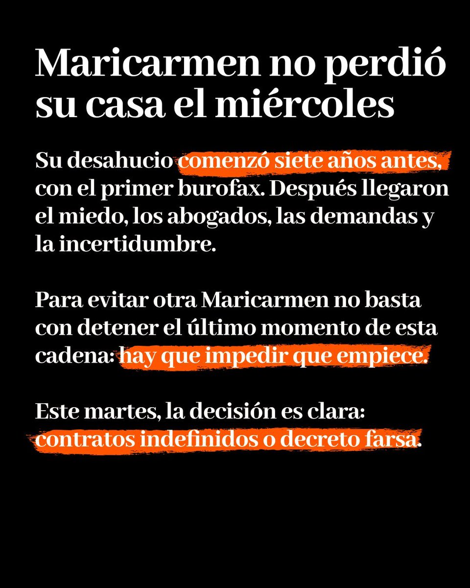 InquilinatoMad's tweet photo. Maricarmen no perdió su casa el miércoles. Su desahucio comenzó siete años antes, con el primer burofax. Después llegó el miedo, los abogados, las demandas y la incertidumbre. 

Hoy decimos basta ya. https://t.co/1lrA7PfqPu