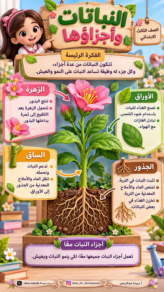 ideas_zubaida's tweet photo. ✨ برومبت واحد… يبني لك الدرس كاملًا!

بدل ما تكتب برومبت جديد لكل مخرج تعليمي، صممت برومبتًا مرنًا يفهم محتوى الدرس ويحوّله إلى المخرج الذي تحتاجه. 🌱🤖

💡 الفكرة ببساطة:
أدخل بيانات الدرس مرة واحدة:
📌 عنوان الدرس
📚 معلومات الدرس
🎓 الصف والفئة المستهدفة
🎨 الستايل الفني
📐 مقاس التصميم

ثم غيّر فقط خانة [المطلوب] حسب احتياجك:

عرض تعليمي ← ورقة عمل ← خطة درس ← تقويم ختامي ← EDUINFOGRAFIC ← نشاط تعليمي… وغيرها.

🧠 بعدها يقوم البرومبت بتحليل المحتوى، واختيار العناصر التعليمية المناسبة، وتنظيمها بصريًا، وتكييف اللغة والأنشطة مع المرحلة الدراسية، ثم تحويلها إلى مخرج متكامل.

وفي تجربتي مع Chatgpt طبّقت نفس البرومبت على درس «النباتات وأجزاؤها»، وفي كل مرة غيّرت نوع «المطلوب» فقط لأحصل على مخرج مختلف. 🌿✨

الفكرة ليست أن نطلب من الذكاء الاصطناعي تصميم صورة فقط…
بل أن نبني نظام برومبت واحد قابل لإعادة الاستخدام مع دروس ومخرجات متعددة. 🚀

البرومبت فكرة "المصمم أبو مشاري - مكة"
رابط البرومبت اللي نفذته موجود عبر هذا الرابط 👇🏻

https://t.co/FXIblTwWuT

#الذكاء_الاصطناعي #ChatGPT #برومبت #هندسة_الأوامر #برومبتات #التعليم #المعلم_الذكي #تقنيات_التعليم #تكنولوجيا_التعليم #تصميم_تعليمي #محتوى_تعليمي #أوراق_عمل #خطة_درس #انفوجرافيك_تعليمي #AIinEducation