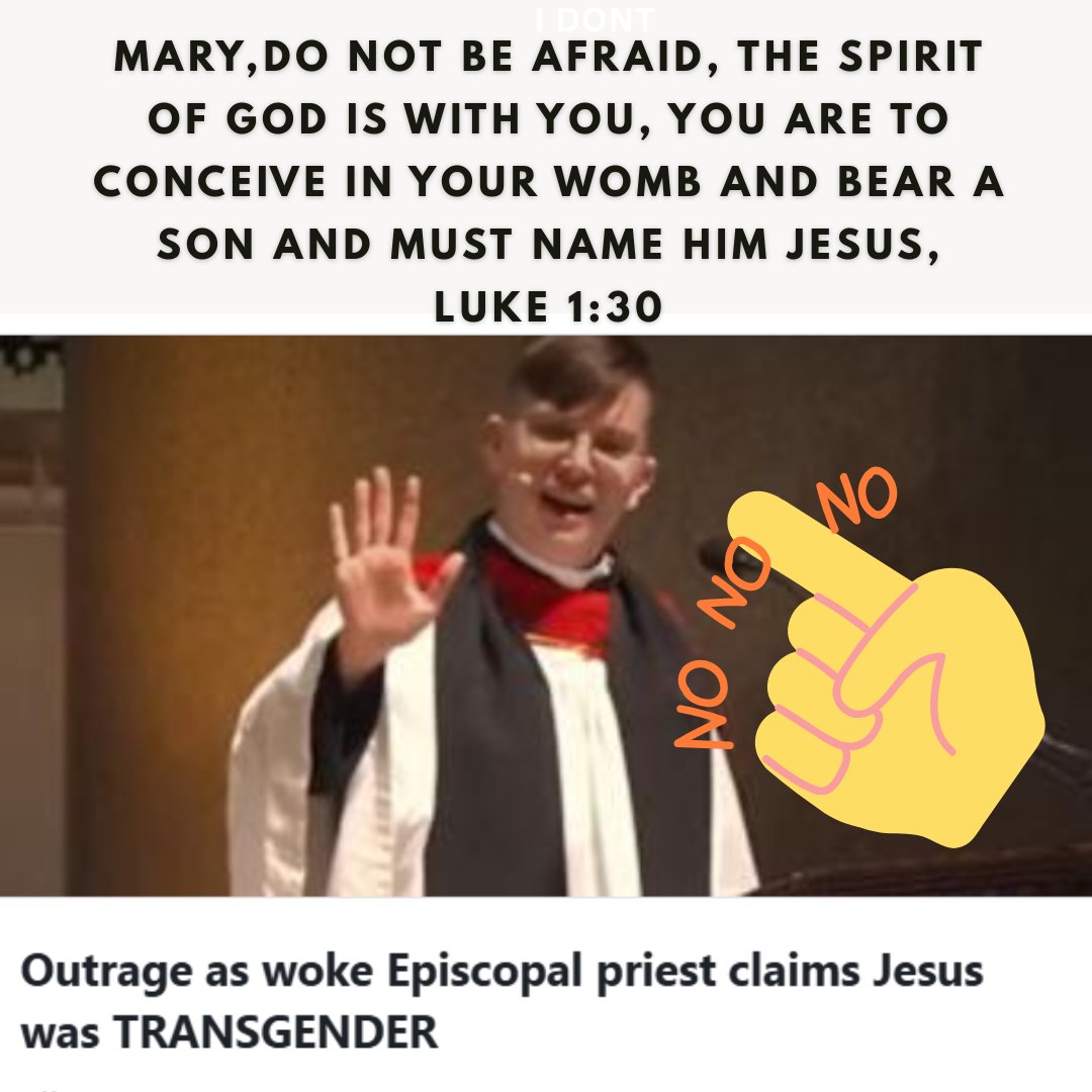 RealTalkSave's tweet photo. The Birth of Jesus was prophesied in Luke 1:30

"You are to bear a SON and must name Him Jesus" 

There is no such thing as transgender!
                                             👇 https://t.co/tpwUNuEd3i