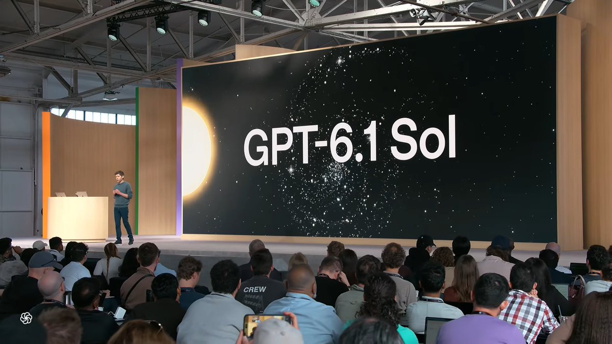 satwiksps's tweet photo. Pace the frontier they all said🥀
@OpenAI launches GPT-6.1 Sol https://t.co/KAKFTcevuV