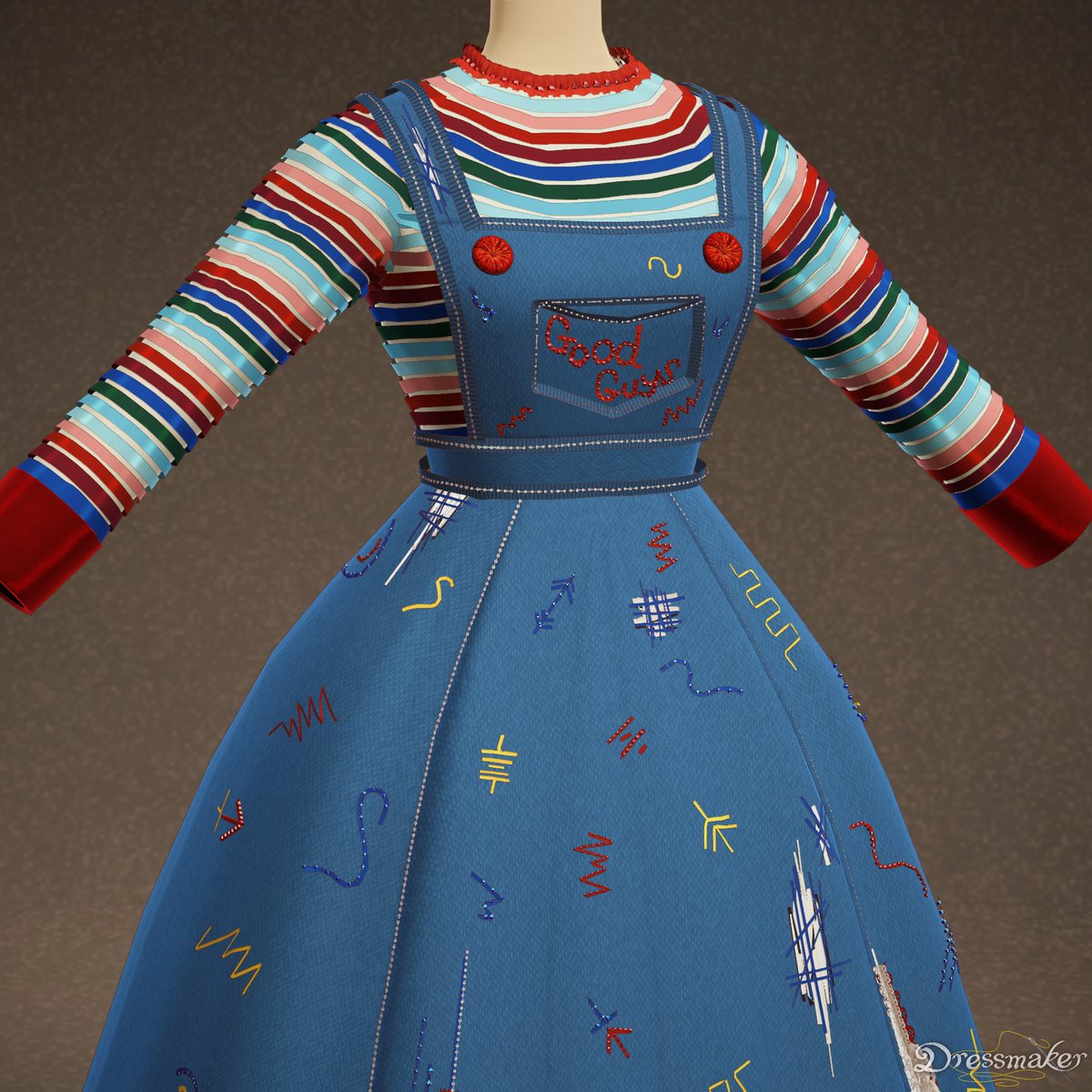 Celjii's tweet photo. Chucky dress!
#Dressmaker https://t.co/M9Ep8oHtqR