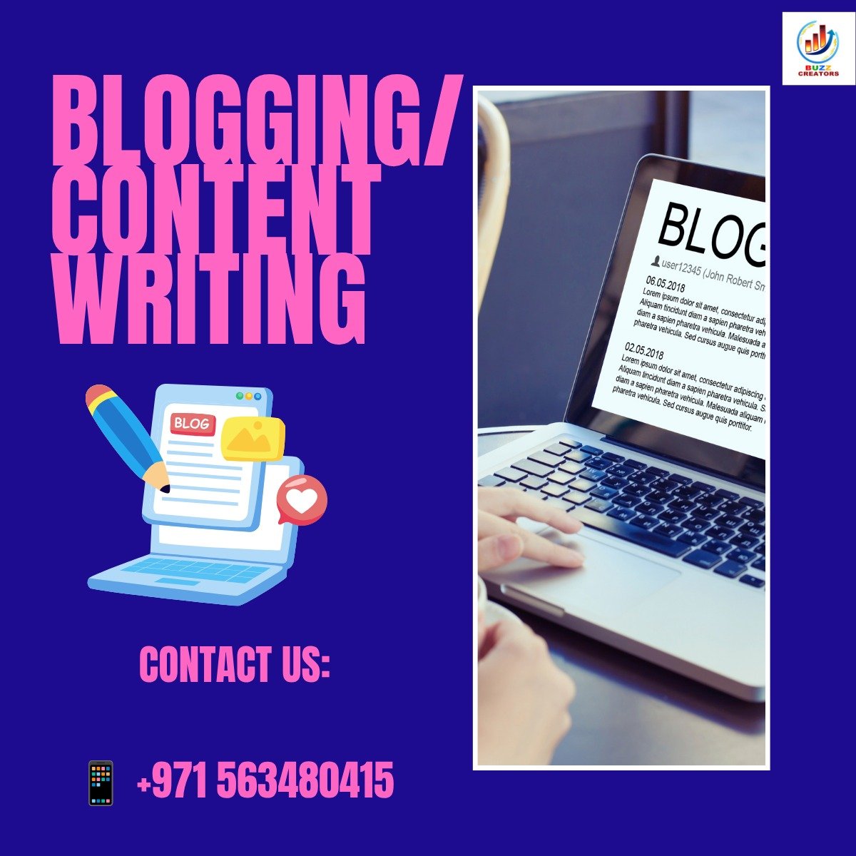 _BuzzCreators's tweet photo. At Buzz Creators Digital Media, we craft engaging, informative, and SEO-friendly content that helps brands connect with their audience and grow online. 

Contact Us:

📱 +971 563480415
📩 info@buzzcreators.ae
🌐 https://t.co/Senp2s5T4K

#BuzzCreatorsDigitalMedia
#Blogging https://t.co/UIPRvDf7NI