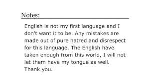 ArVen_FF's tweet photo. I learned English to understand poetry, i respectfully do not care about u lots...

Anyways *taps the sign* https://t.co/FQQW3wHCD3