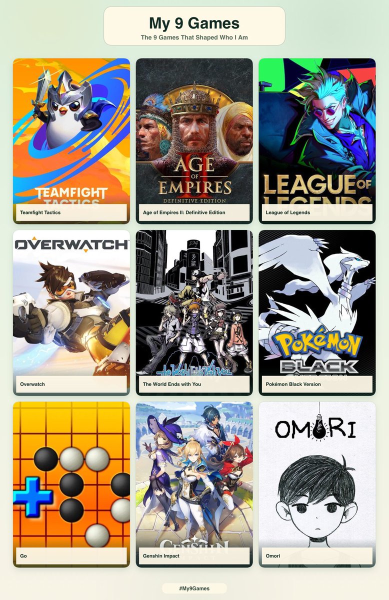 itsaralune's tweet photo. my 9 games ! https://t.co/PB4Rj59wW2