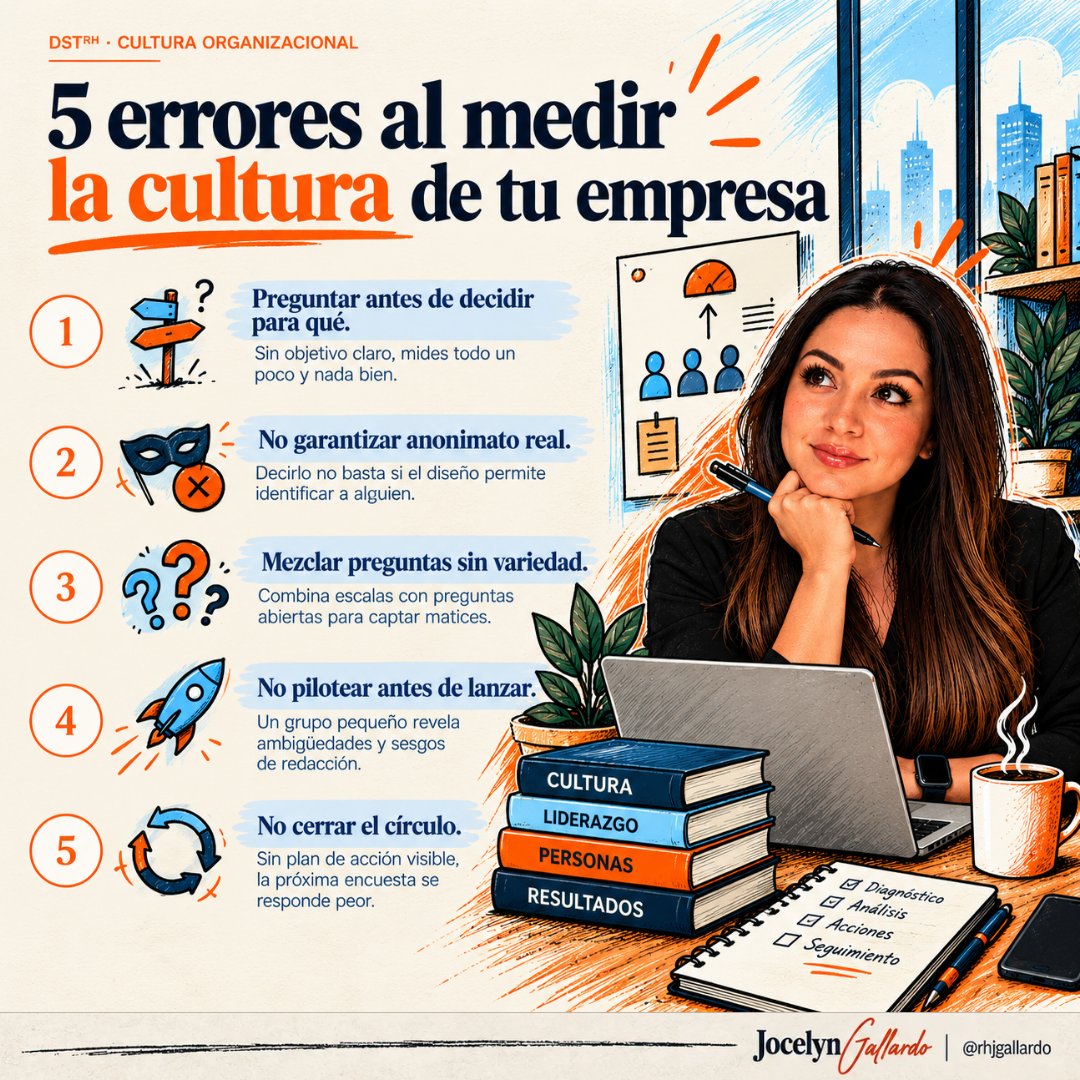 rhjgallardo's tweet photo. Cada cierto tiempo a cierto director de área se le ocurre la “novedosa” idea de medir la cultura. Recursos Humanos elabora una encuesta en una tarde.
El resultado: una tasa de respuesta mediocre… y los datos terminan en una carpeta que el director jamás volvió a abrir. https://t.co/mQkpgtnAZH