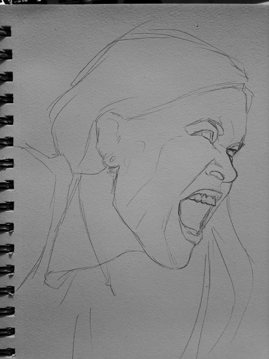 vulgargrimace's tweet photo. Amma character study sketch https://t.co/i0XIr8yFzZ