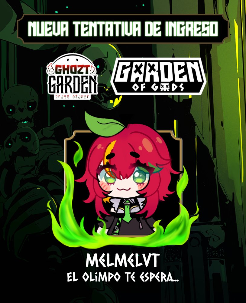 iMelmelVT's tweet photo. 🍎 ¡Holiholi! ✨
Estaré participando en el desafío GARDEN OF GODS, un torneo de BAPBAP donde seremos el terror de ese coliseo ñahahaha >:3 🔥
Por favor no se lo pierdan, hay más información en el tweet citado. ^^
#GARDENOFGODS #BAPBAP https://t.co/f08Z6U4KLH