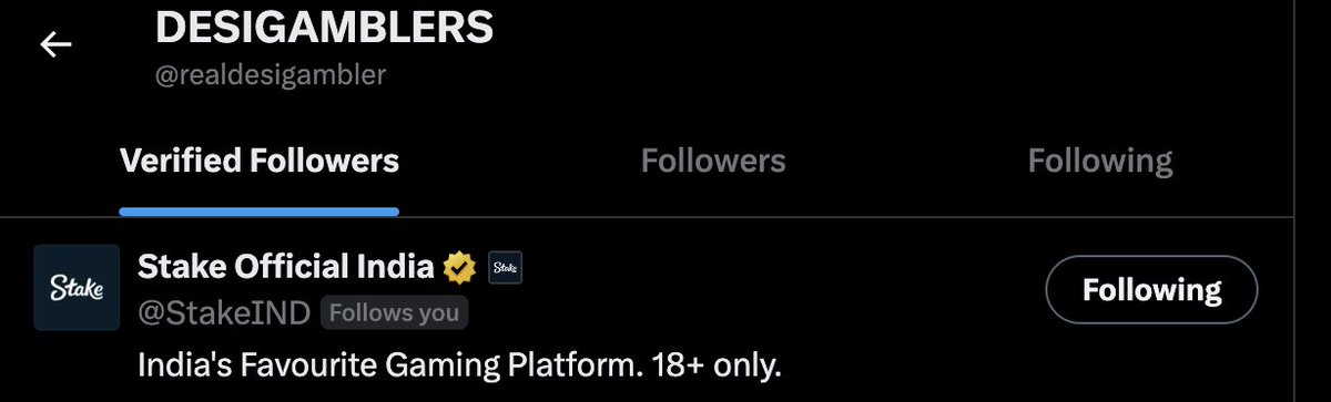 realdesigambler's tweet photo. finally happened 😭
stake india followed me.

we are so back lesgooo ! https://t.co/L3DLXPQWi3