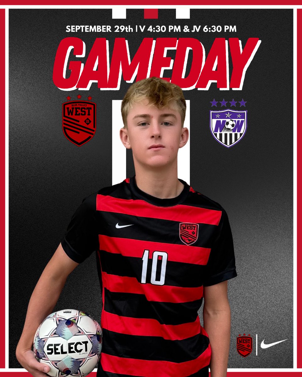 BVWBoysSoccer's tweet photo. GAMEDAY! Tonight, we take on @BVNWsoccer! Game times have changed: V 4:30PM and JV 6:30PM. Let’s pack the stands to support our guys!
⚽️GAMEDAY⚽️
🆚 BV Northwest
📅 9/29/26
⏰ V 4:30PM | JV 6:30PM
🏟️ BV West Soccer Stadium
🌧️ 77°
#Family https://t.co/XvZPOBr2NS