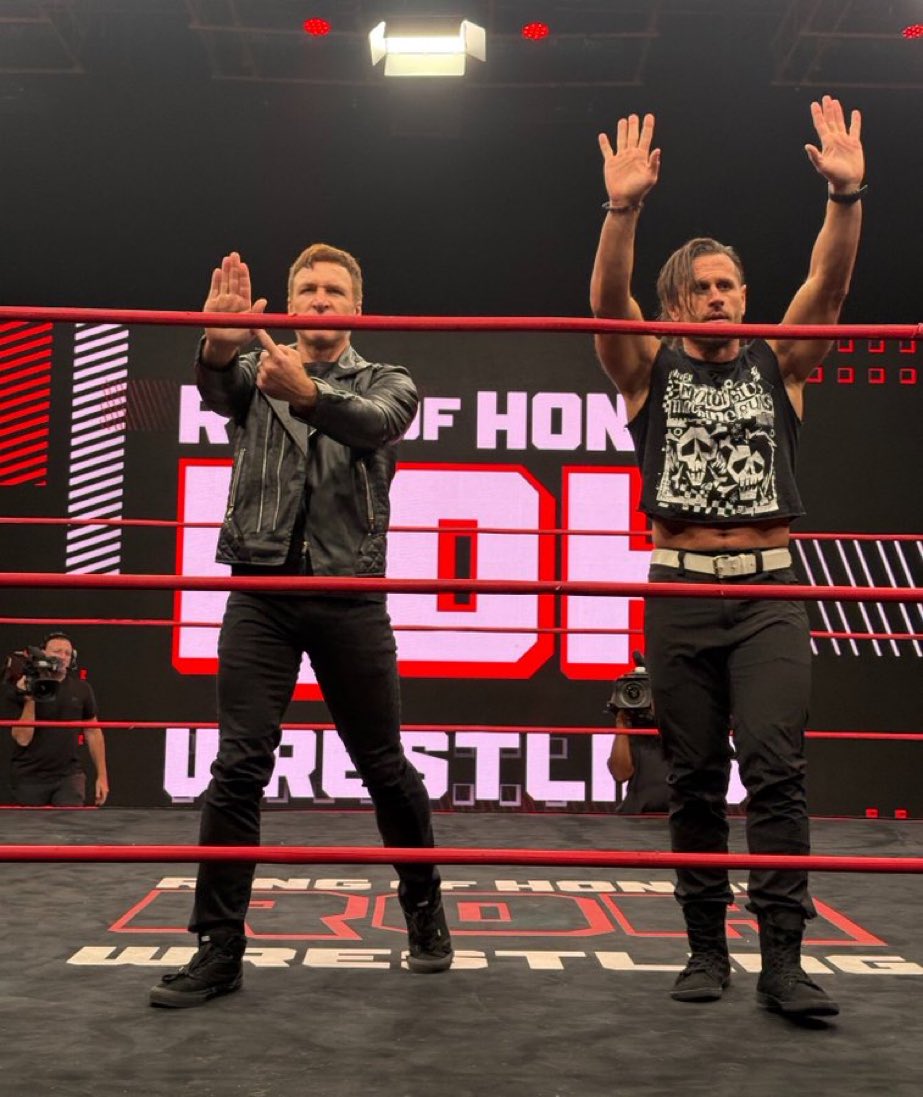DarksiderNYC's tweet photo. So MCMG left the superior WWE to go to the minor league ROH? 🤣😂 https://t.co/CgaQQfibeQ