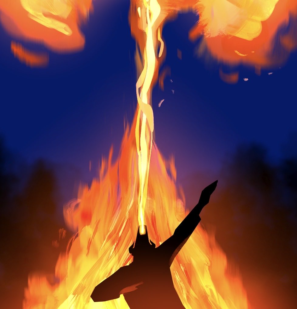 EpochSonder's tweet photo. My oc doing a fire dance 🌟🔥 https://t.co/ZdD93vBUYV