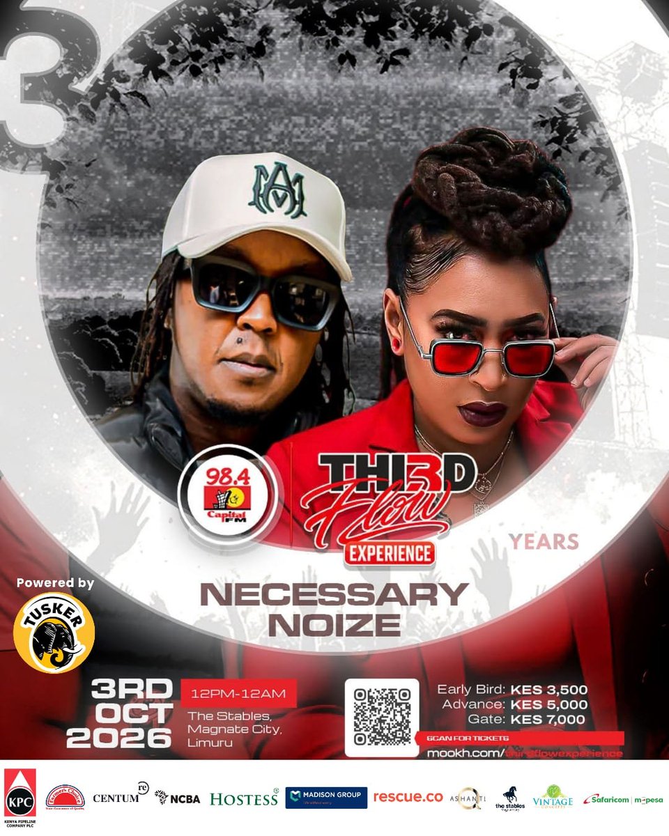 AmosSalau8404's tweet photo. @MfalmeMuriungi @djuvlive @DJKrowbar @DeejayADRIAN @abuoga_r @CapitalFMKenya And the lineup is carrying some serious energy. @thejam984 @JuneGachui and the rest of the crew are bringing different sounds and experiences together for what should be a memorable Saturday. Third Flow Experience 30Years 3Eras 1Flow #CapitalFMat30 https://t.co/zRDl9U8wla