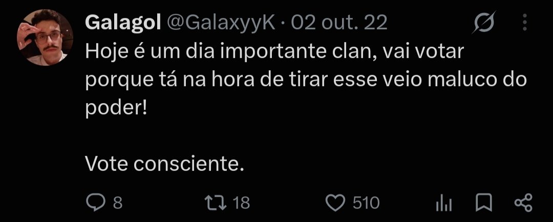 bnnyht's tweet photo. Galera, eu entendo o alvoroço, mas pesquisem antes de falar as coisas. O galaxy pode até não gostar muito de falar sobre política, mas esse tweet dele acaba deixando bem claro de que lado ele obviamente NÃO está https://t.co/DBs8hukGLo