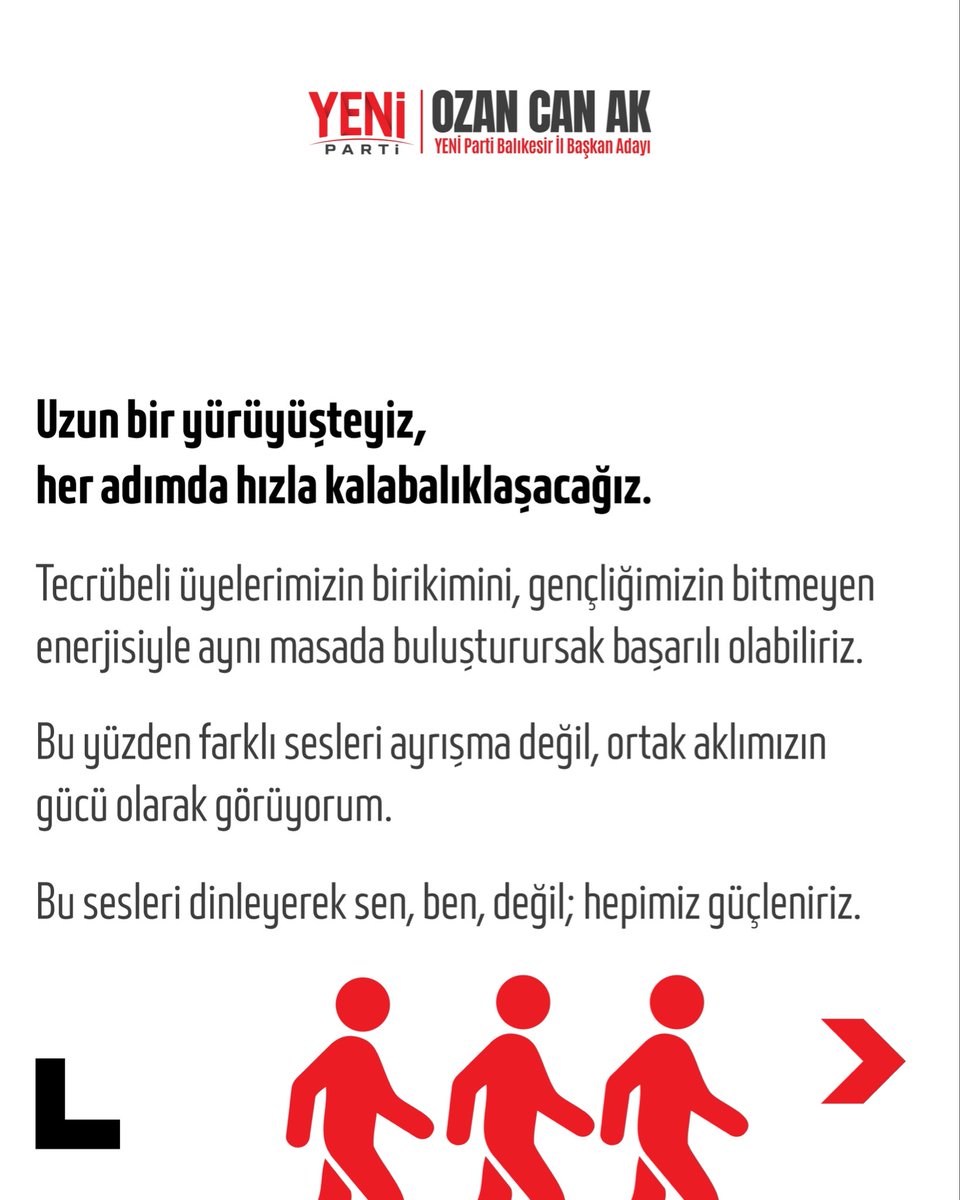 ozancanak's tweet photo. Yeni Parti’mizin getirdiği dinamizmi Balıkesir’de büyütmek adına Partimizin İl Başkanlığına adayım.

Balıkesir için, Yeni Parti için, yeni bir siyaset için ilk adımı atıyor,
Söz, Yetki, Kararın üyelerimizde olduğu yeni bir siyaset kültürünü birlikte inşa ediyoruz.

Desteklerinizle güçleneceğiz.

@yenipartiyiz 
@eczozgurozel