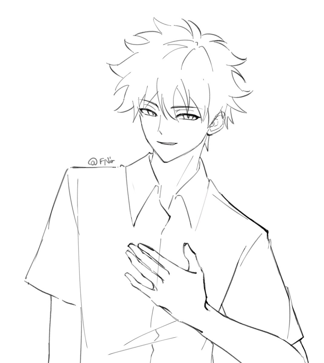 FUjiNir's tweet photo. sketch←　→final https://t.co/xaHs8EDzNc