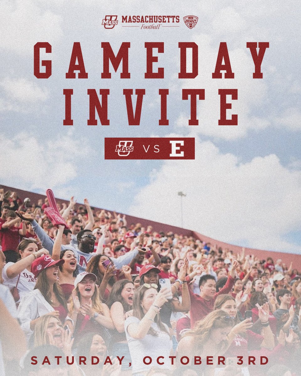 77CaydenSmith__'s tweet photo. Blessed to be invited up to the 4-0 @UMassFootball game with a sold out venue against Eastern Michigan! https://t.co/Wb9hQgIs89