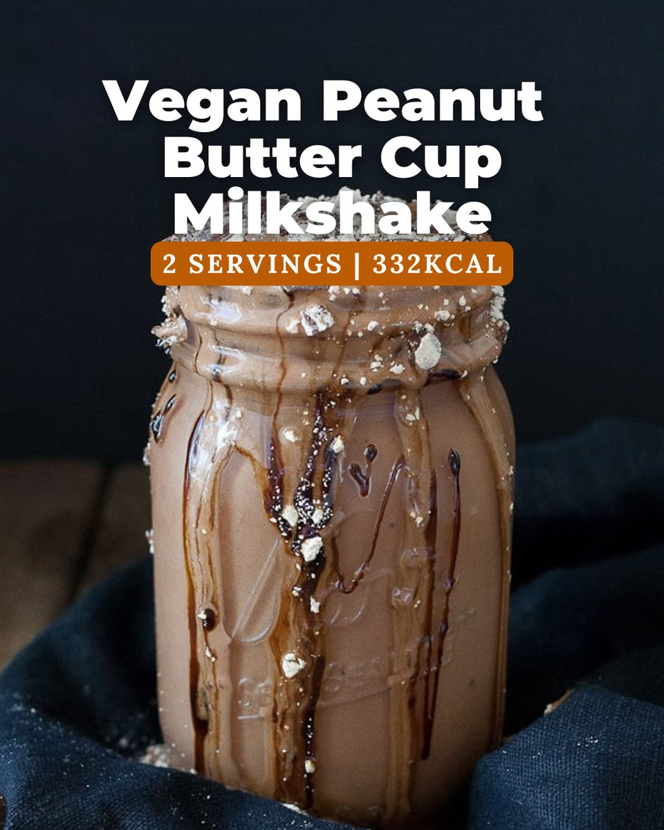 AllegraRipeudx's tweet photo. This vegan peanut butter cup milkshake is rich, creamy, and tastes just like your favorite chocolate-peanut butter candy. Made with frozen bananas, peanut butter, and cacao, it’s ready in 5 minutes—a healthier dessert or afternoon pick-me-up. Save https://t.co/gfdKAfy4CW