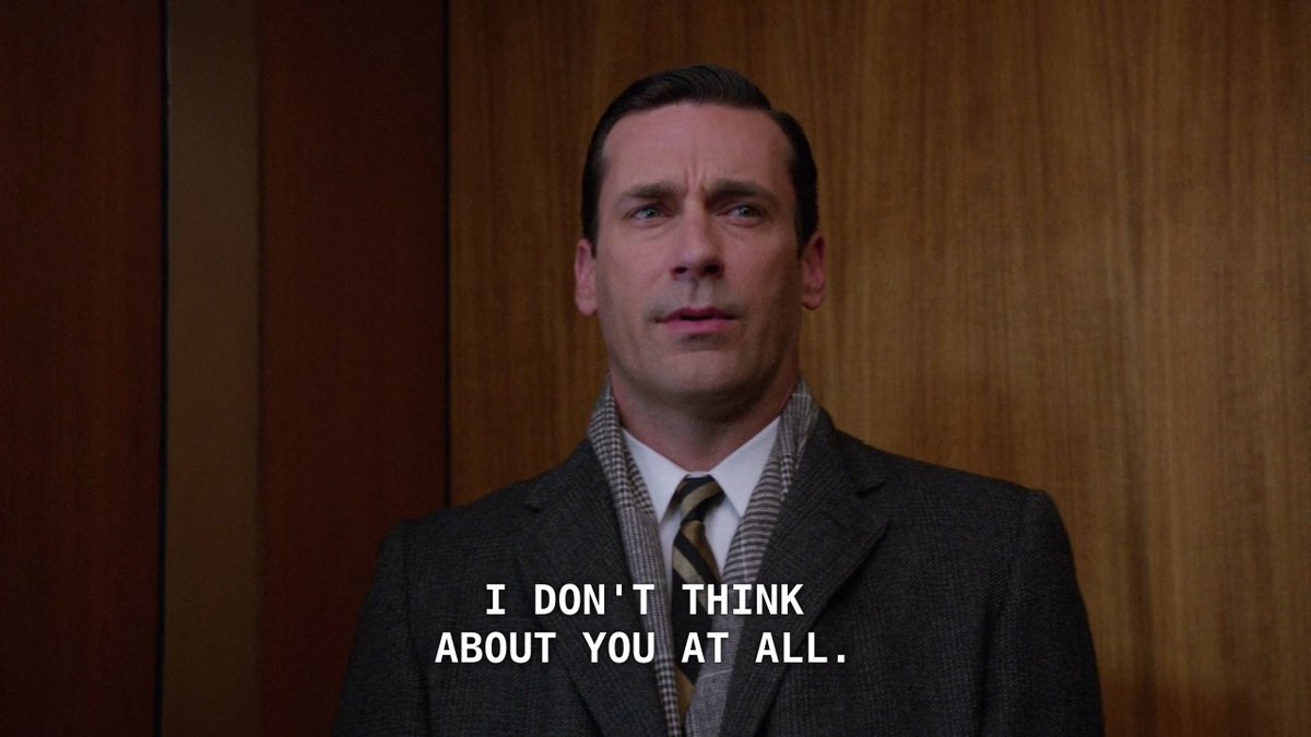 madmenpics's tweet photo. True Mad Men fans know that the really great thing about this scene is that he was actually thinking about him. A lot. https://t.co/ETs6Kyf0tH