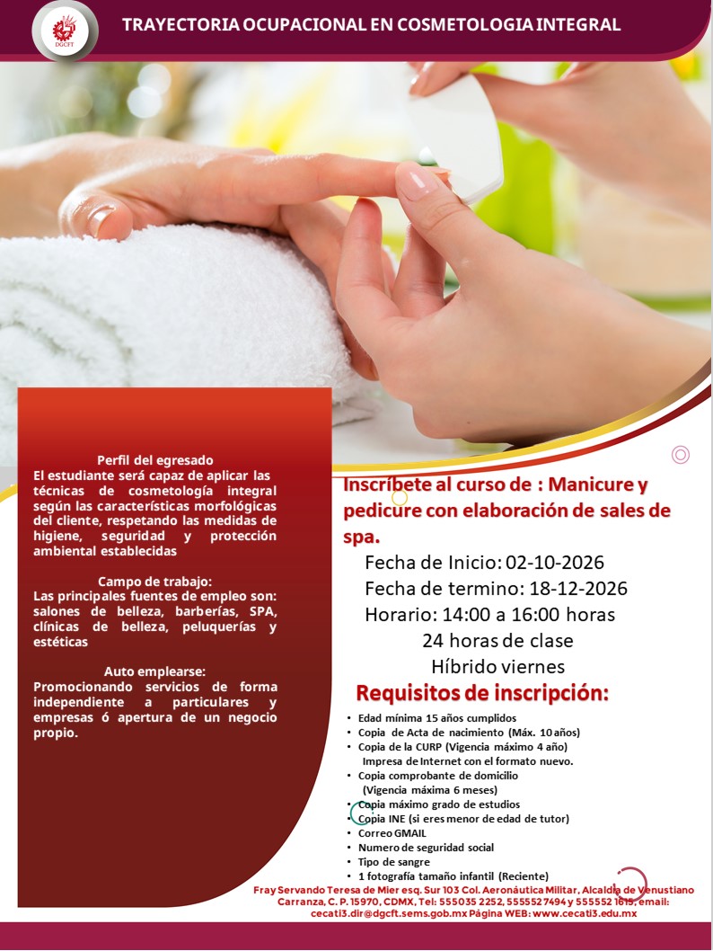 cecati_3's tweet photo. #CECATI03 #Estilismo #Manicure #Pedicure #SalesDeSpa #Spa #CuidadoPersonal #Belleza #DiseñoDeUñas #Emprendimiento #CapacitaciónParaElTrabajo #CursosCECATI https://t.co/aRexnyPYCy
