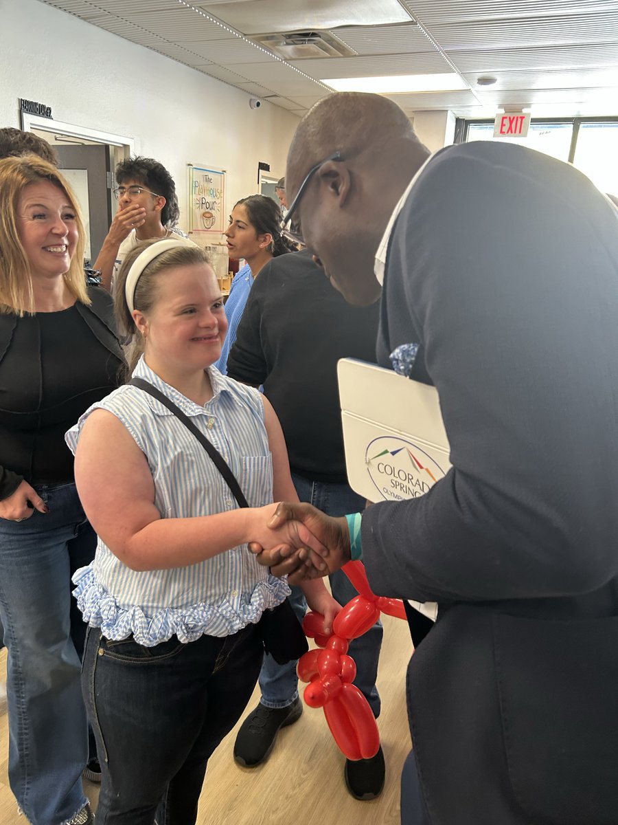 MayorofCOS's tweet photo. Over the weekend, @cityofcos celebrated the grand opening of GiGi’s Playhouse Colorado Springs, a space for individuals with Down syndrome and their families to access meaningful opportunities, and lifelong learning. 

GiGi’s will provide free, purposeful programming from infancy through adulthood, including literacy and math tutoring, career development, fitness and wellness, cooking programs, and opportunities to build friendships and community.

This Playhouse is the result of years of work by local parents, volunteers, donors, and community partners who believe every person deserves the opportunity to discover their gifts and thrive.

Congratulations to everyone who helped open these doors. To every family who walks through them: Welcome home. You are valued. You belong.