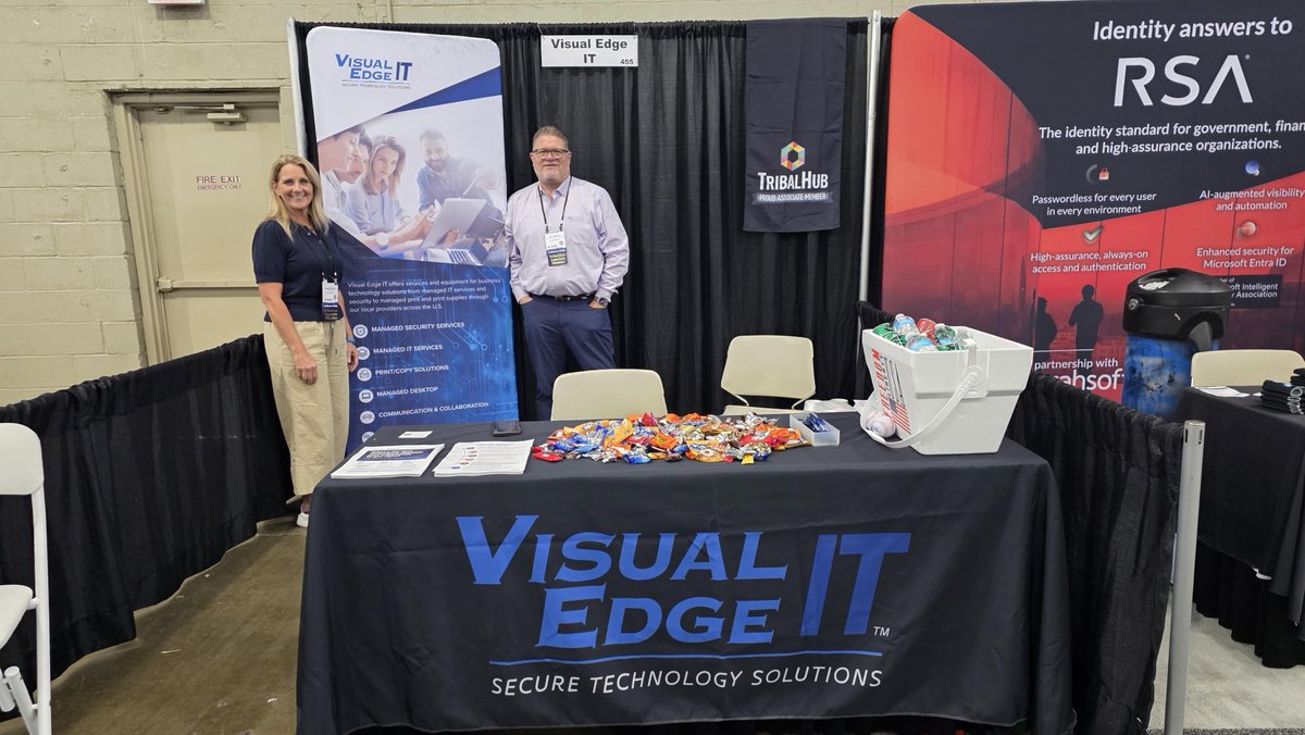 visualedgeit's tweet photo. A look back at TribalNet with the VEIT team!

We connected with industry peers, shared ideas at the VEIT booth, and heard from leaders throughout the conference.

Thanks to everyone who stopped by!

#VisualEdgeIT #VEIT #TribalNet https://t.co/VmZvdvfHe4