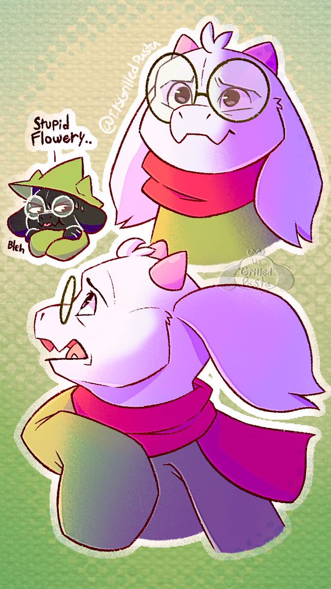 ItsGrilledPasta's tweet photo. I like the Fluffy boy #deltarune #ralsei https://t.co/SbmPAFkYCb