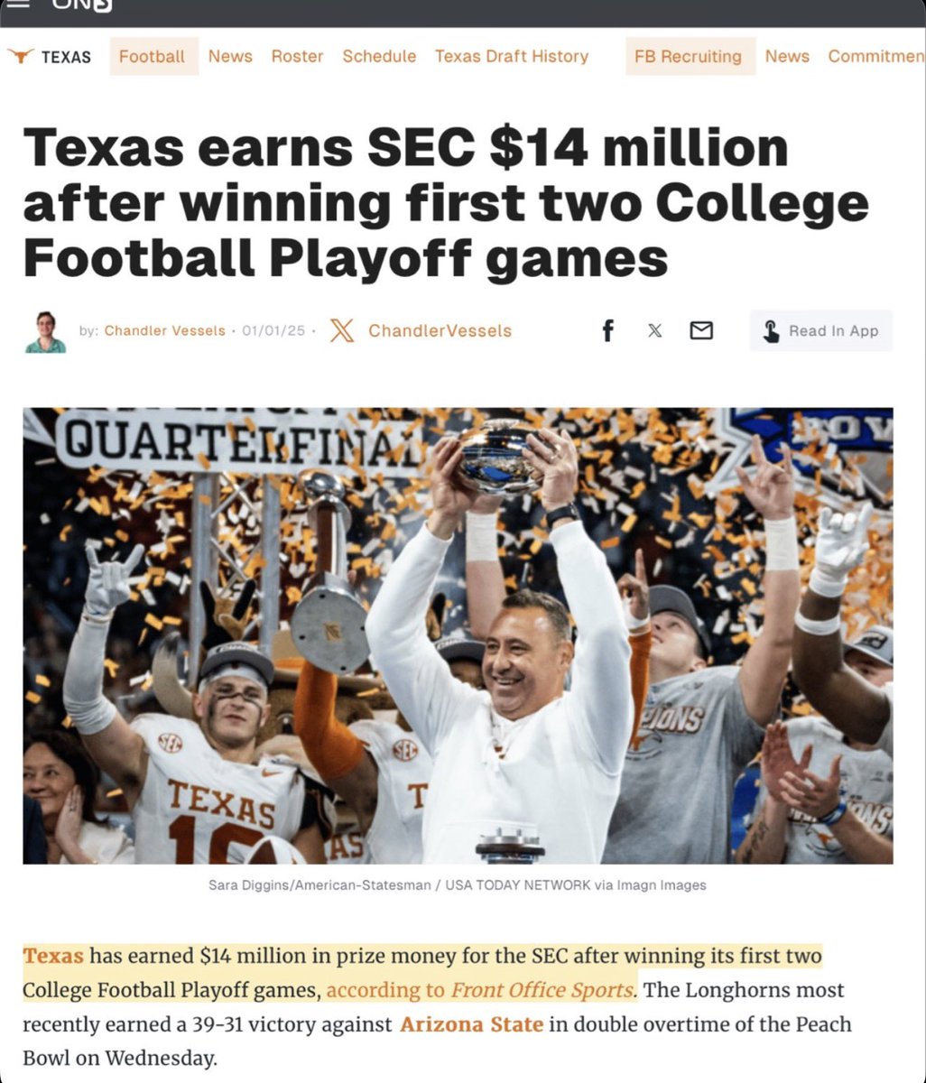 williamlies247's tweet photo. @BoardGeniuses These idiots are CLUELESS.
Besides being a World Renowned University, TEXAS generates more Money, and has more National Championships, Director’s Cups, and Conference Titles in All Athletics than anyone else in the sec. TEXAS is a “All Everything School” #ThisIsTexas 💪🏽 #HookEm https://t.co/lOPfnoDGg9