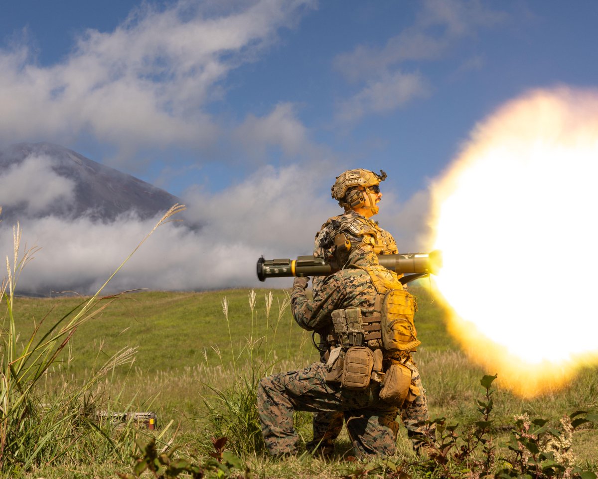 USMarineCorps's tweet photo. Combat readiness depends on the tactical proficiency of every Marine. Their deep knowledge of their assigned weapon systems determines the outcome on the battlefield.

A Marine fires the AT4 84mm light anti-armor weapon during a live-fire range on Camp Fuji, Japan. https://t.co/fLSEBXqDI8