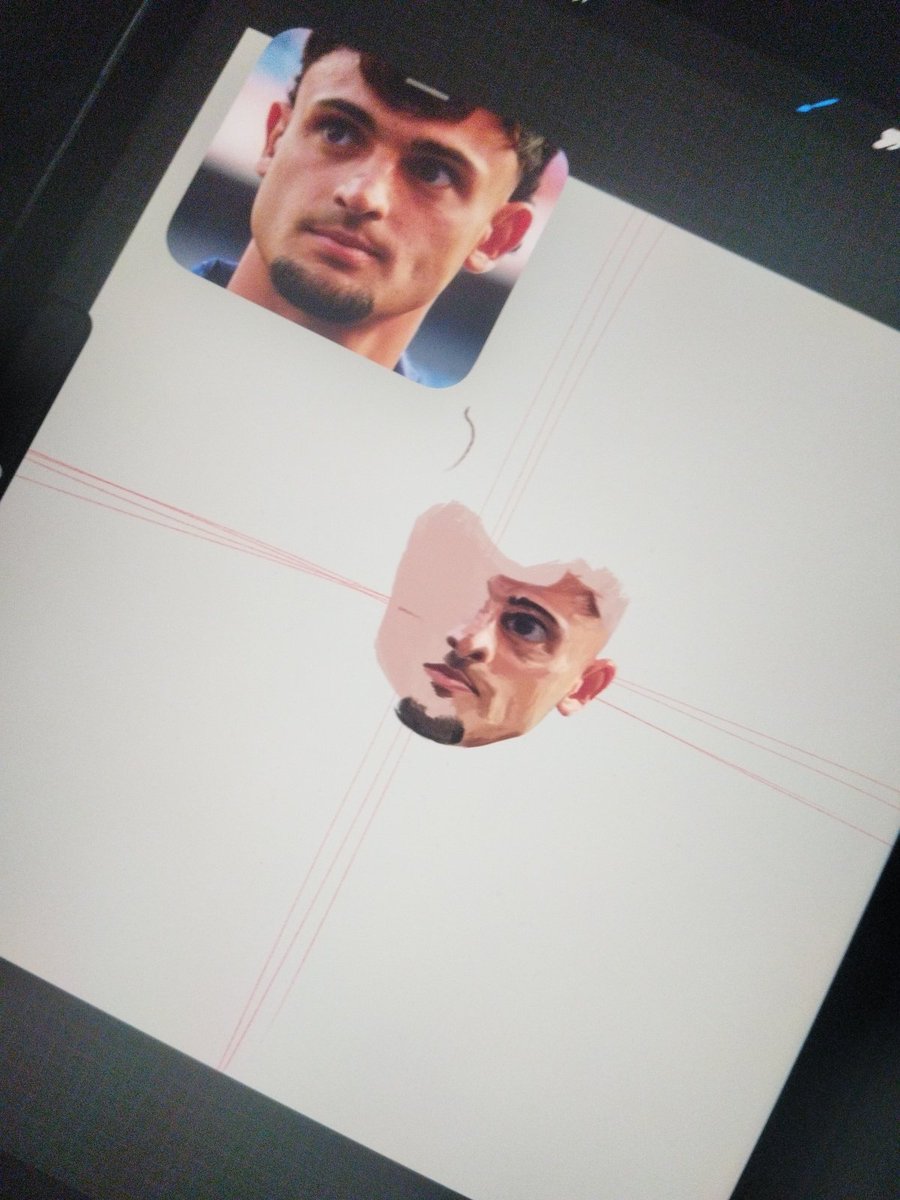 LuuYm5's tweet photo. No veo el parecido, pero toca confiar en el proceso (no se dibujar bocas) https://t.co/GEA87Bb1og