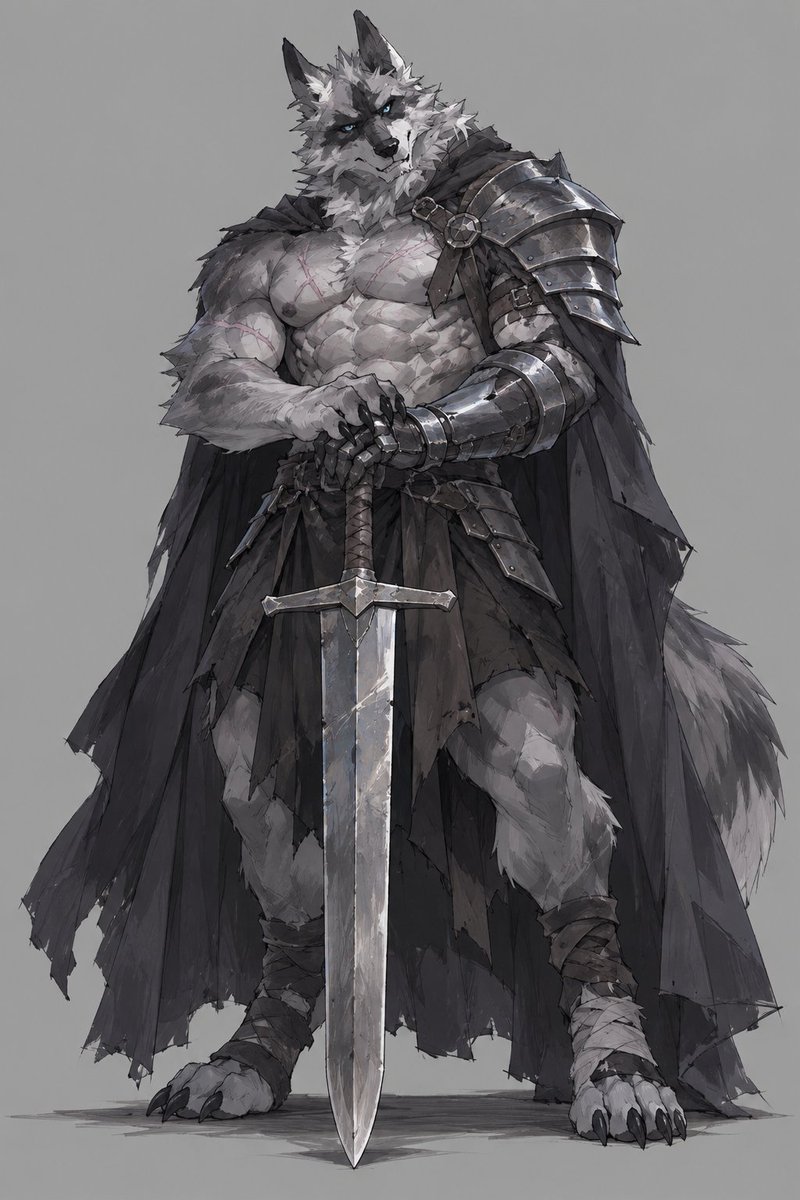 KinskyKottish's tweet photo. half knight, half nightmare. https://t.co/qkCmoosMkY