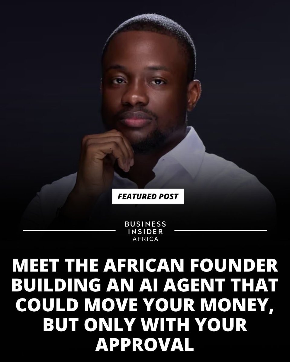 usekairofinance's tweet photo. As seen on Business Insider Africa — Repost: 

@drwahabdisu founded fintech startup @usekairofinance introducing an Al agent named “Kai” that executes financial tasks through conversational prompts while requiring explicit user authorization before funds move. https://t.co/9jAsaO9qBx