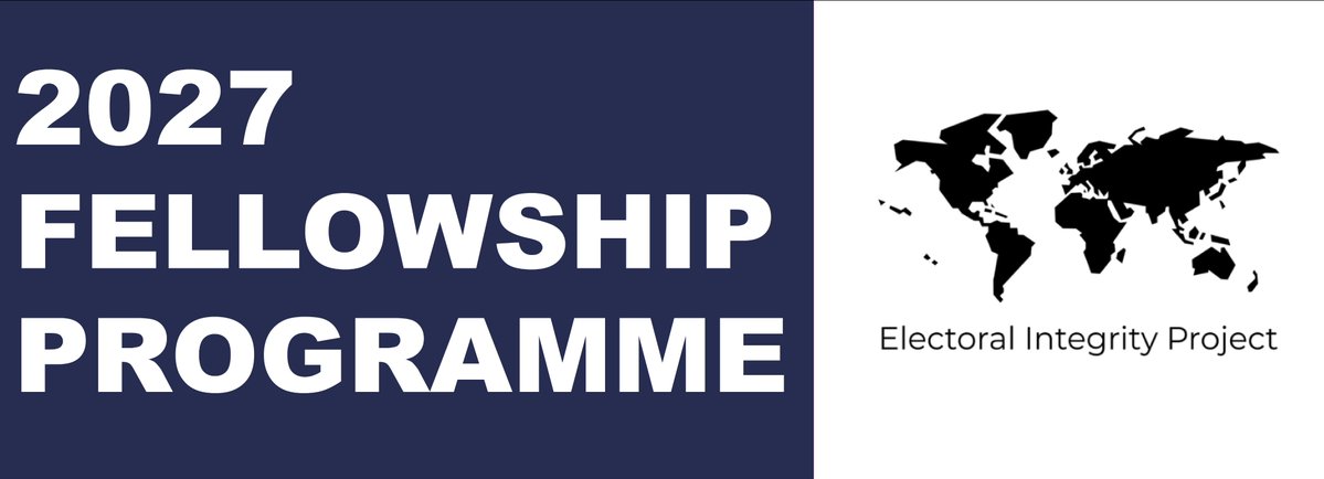 ElectIntegrity's tweet photo. Applications are open for our 2027 Fellowship Programme!

📅Deadline: October 30th

For more information on the fellowship programme and application process, please visit: https://t.co/UUfXXZxfEy https://t.co/1iUcq6PV98