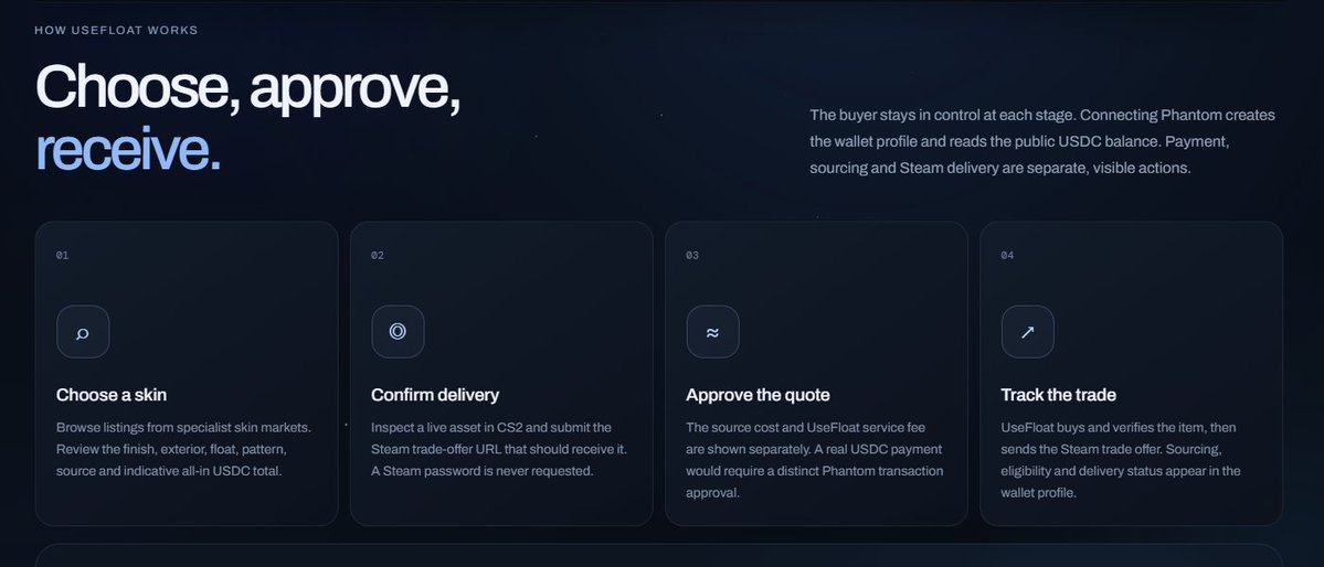 skinfloat's tweet photo. We're tokenizing CS2 skins on Solana, built on rails from @Skinport  one of the most established skin markets in the world. 

Proven inventory and pricing, plugged into the fastest settlement layer in crypto. https://t.co/D9uam88EN3