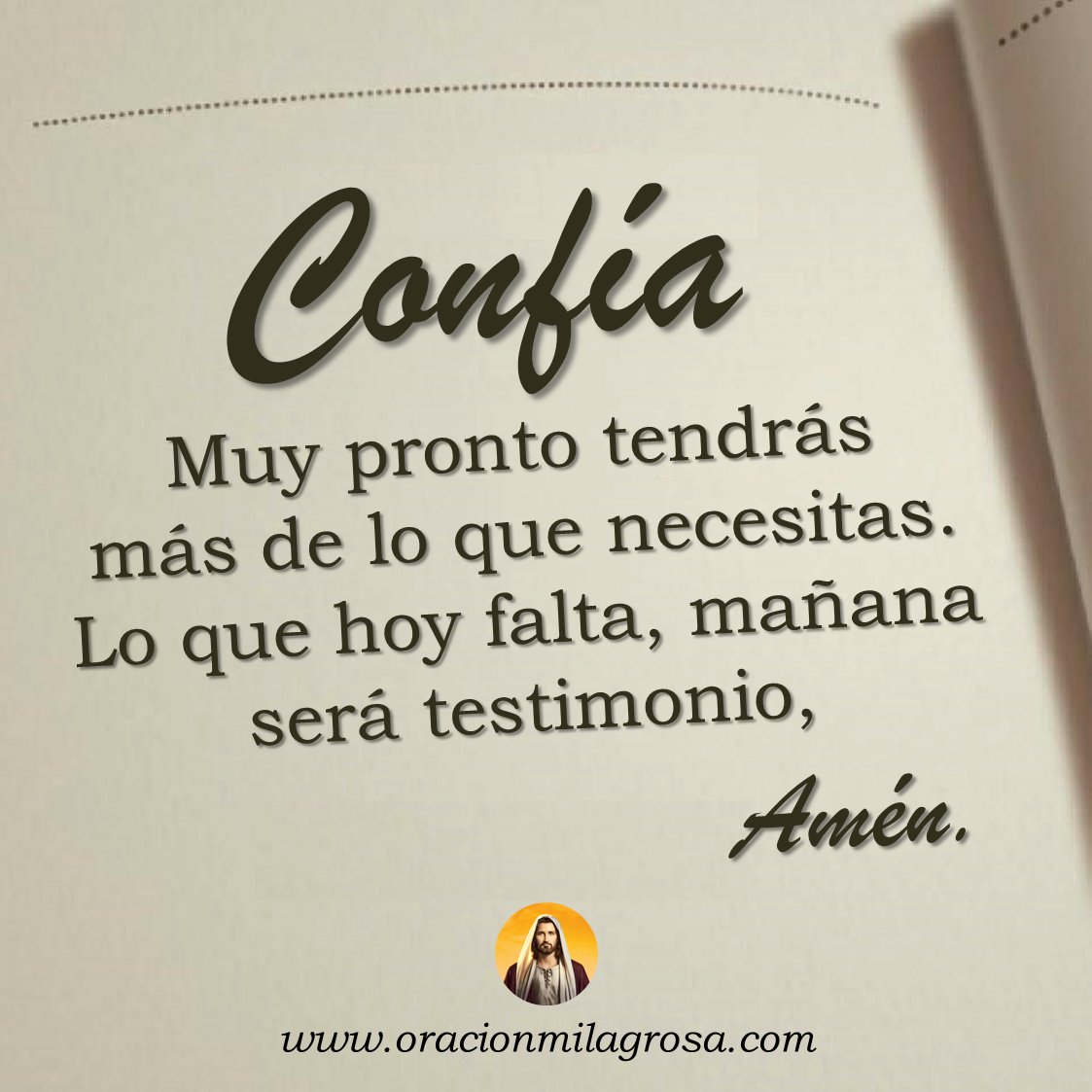 oracion_milagro's tweet photo. No permitas que las preocupaciones te roben la paz. Dios conoce tus necesidades, escucha tus oraciones y te dará la fortaleza para seguir adelante.

Confía en Él, porque vienen días de bendición, soluciones inesperadas y motivos para sonreír 🙏 https://t.co/qi76t68nTU