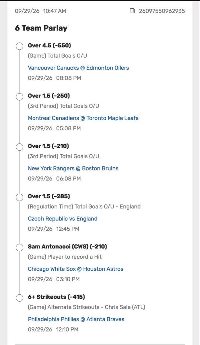 slegneadrobat's tweet photo. 🟢 Green Tuesday 🟢

While we wait for the leagues to return, here’s a mixed slip: ⚽️🏒⚾️

+504 total odds 🔥

Like ❤️ Repost 🔄 Comment 💬 Follow 🤝

Let’s get this green! 💚 https://t.co/t3nUGrbzJ8