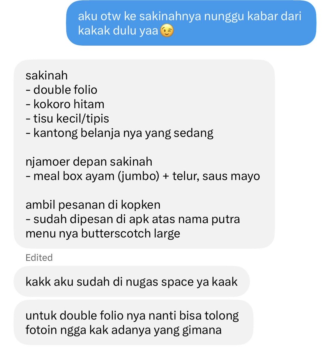 spreiprincess's tweet photo. mager keluar? minjek punya solusi🙋🏻‍♀️
cuman 3k-10k aja dan harga barang tetep🤩

makasih kakak kakak yg udah bonusin minjek🫰🏻

yukk mulai langganan minjek👉🏻👈🏻

#its #institutteknologisepuluhnopember #anjem #zonauang #zonajajan #keputih #gebang #mulyosari #jastipkeputih #jastip https://t.co/U4TOKp5AnP