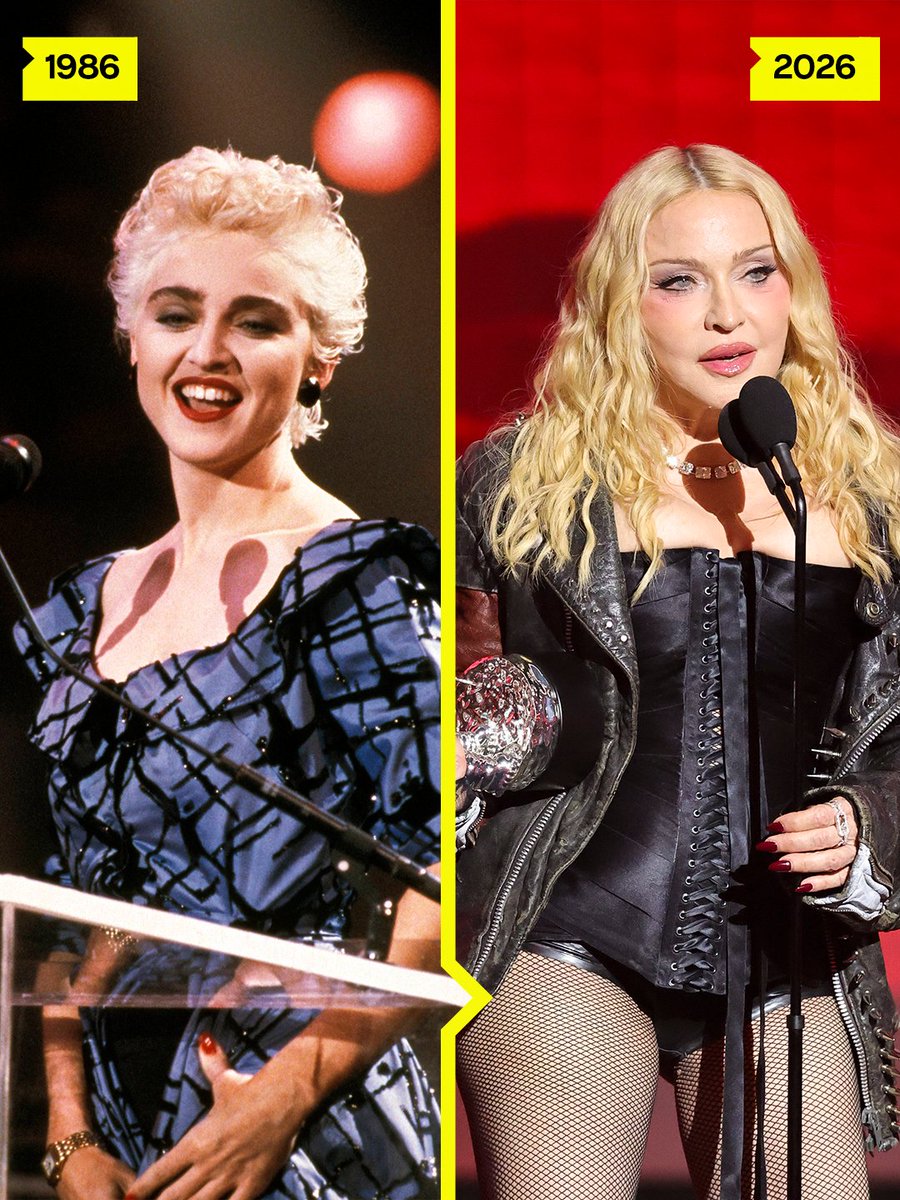 MTV's tweet photo. 1986 Video Vanguard 🤝 2026 Artist of the Year

Nobody does the #VMAs like @madonna 🪩💙 https://t.co/RWrShZ5rdj