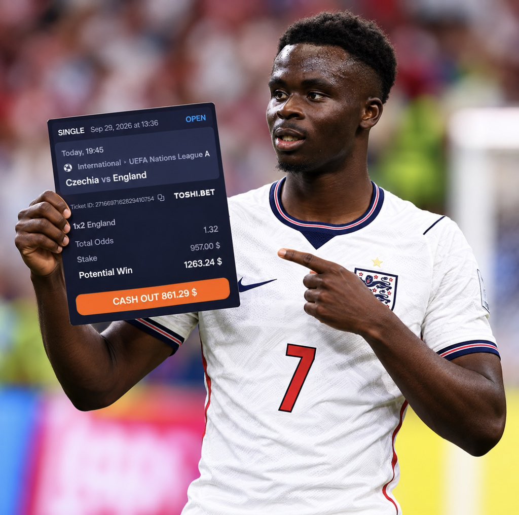 _Afcbanks's tweet photo. Saka plays football today and everyone is happy 😍

I’ll give England the win today against Czechia 🇨🇿 

Guess the correct score to win 🤝💰 https://t.co/UpZArk6zWA