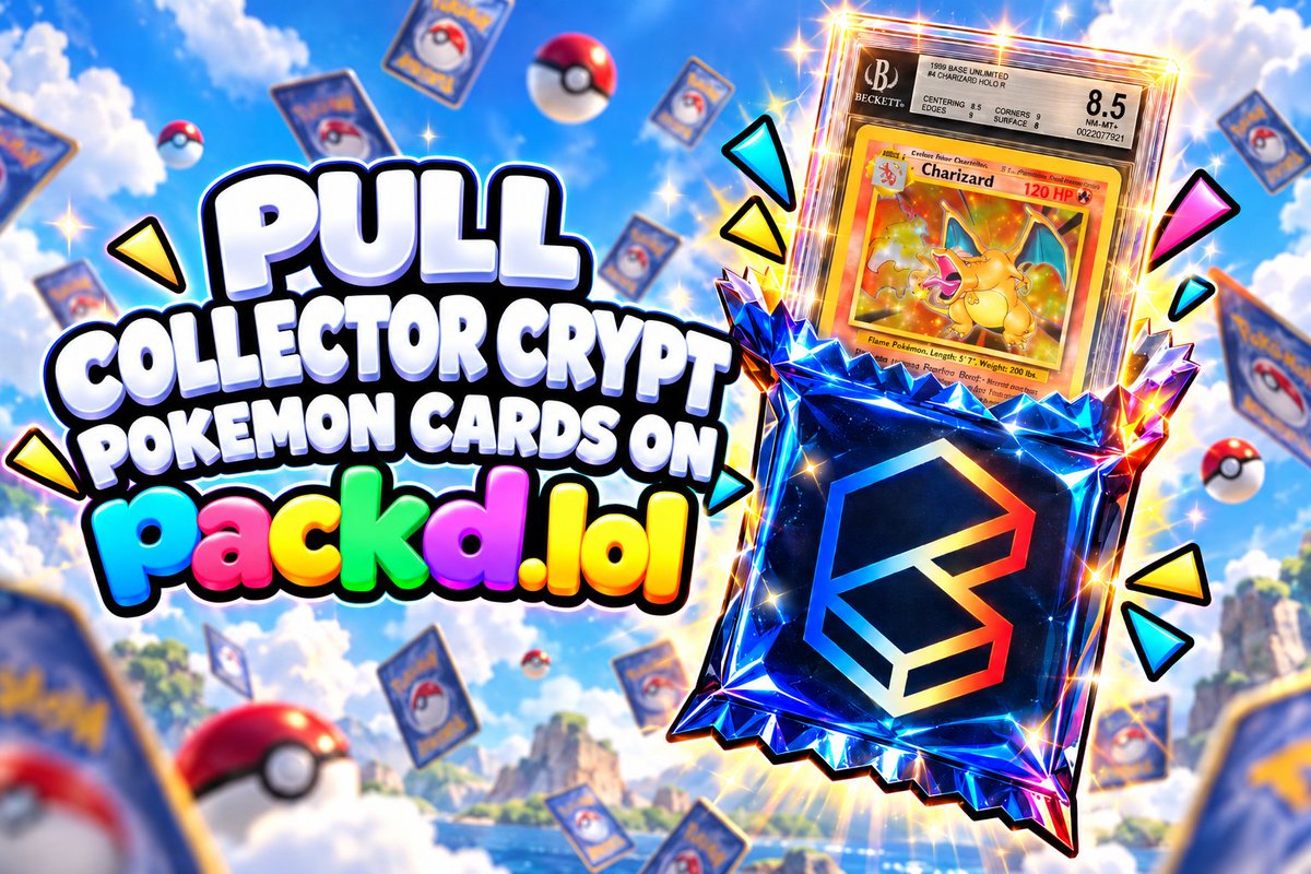 PACKDsol's tweet photo. Pull @Collector_Crypt Pokémon cards on https://t.co/x4qTEcxvDz https://t.co/ek9Y5W6rBc