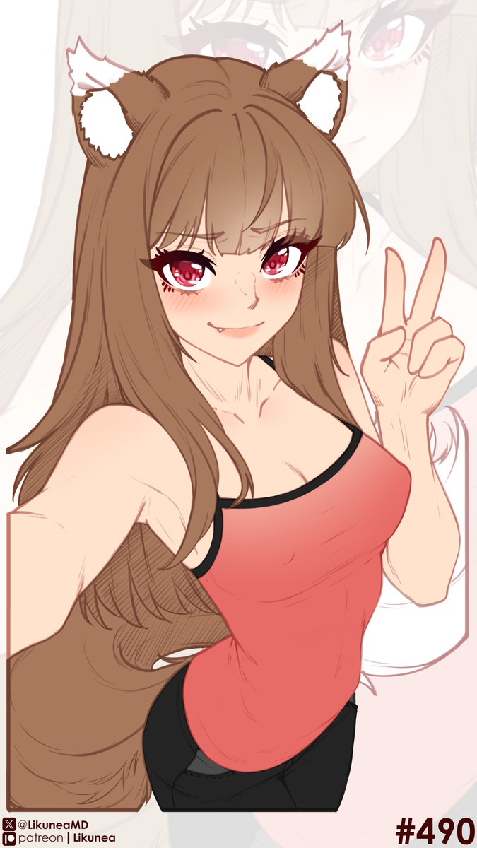 LikuneaMD's tweet photo. 🌾Day  490🌾        

Early access to finished works and polls:                                https://t.co/nzR8CeHIck 

#100日チャレンジ #daily_holo #holo #horo #spiceandwolf #狼と香辛料 #digitalart #digitalartwork #animegirl #nsfw https://t.co/clkV6inadI