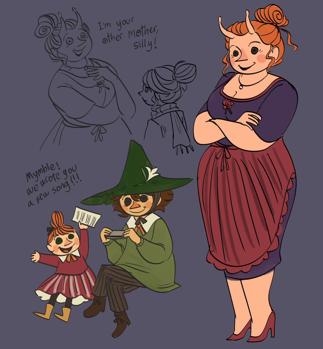 Waci_illstr's tweet photo. rewatched coraline so here's an au for mymble
#moomin https://t.co/2Agq79RHKB
