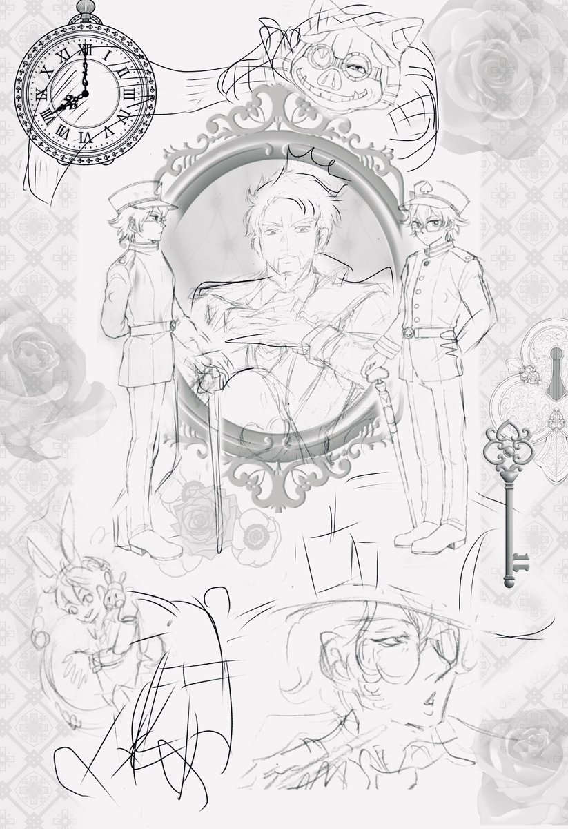 yotaro_risu's tweet photo. 1人ずつ描いたのをコラージュ https://t.co/6AiLmJGHk4
