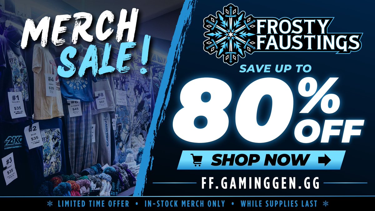 FrostyFaustings's tweet photo. 🔥 UP TO 80% OFF. YES, REALLY.  
Shop the sale ➡️ https://t.co/F2wdcbbllI 

We’re making room for what’s next, so select overstock items are ready to ship and up to 80% off.

Now's the chance to snag some favorite merch and add another shirt to the tournament rotation. https://t.co/XjaO6Kay0B