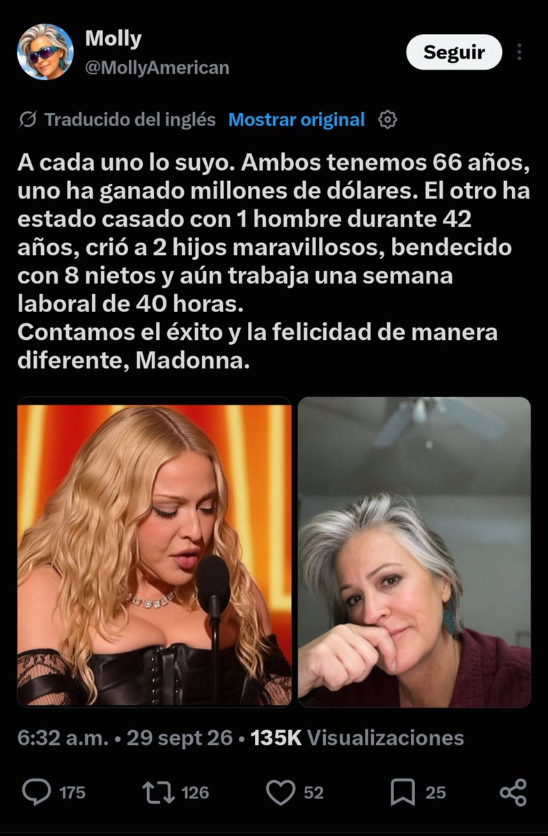 Jichoriza's tweet photo. Con todo respeto, doña, usted no grabó Hung Up. https://t.co/JNN5WfvAcK