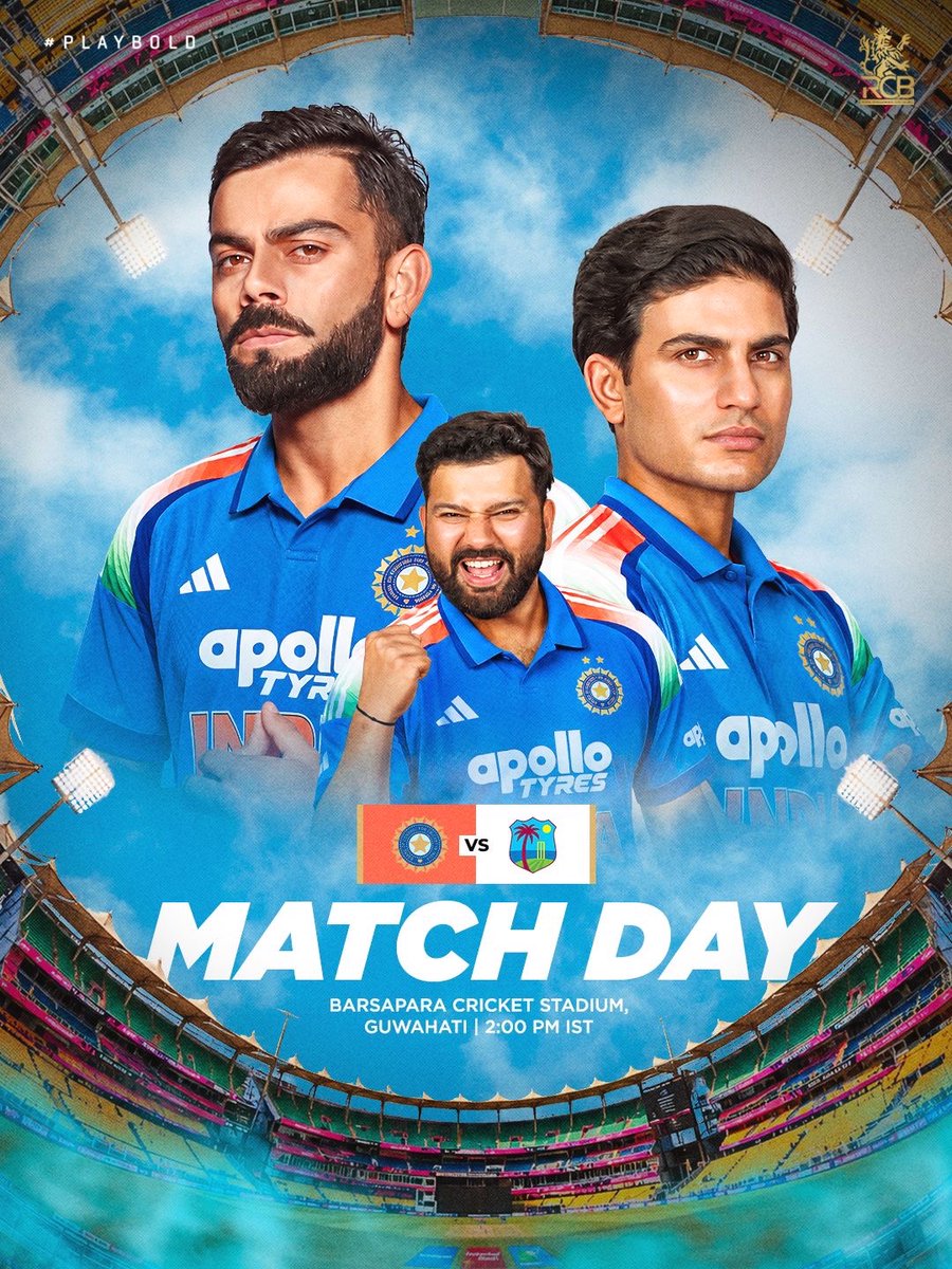 RCBTweets's tweet photo. Mid-week entertainment awaits. 🍿🎬😮‍💨

It’s time for the #MenInBlue to seal the series in Assam. 👊🔥

#PlayBold #ನಮ್ಮRCB https://t.co/hh5wQwoiiS