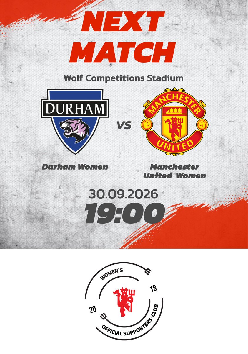 MUW_SC's tweet photo. 🏆 BACK TO SUBWAY CUP ACTION! 🔴

The cup journey continues on Wednesday night as @ManUtdWomen head to @DurhamWFC for our next Subway Cup clash. 👊🔥

Another cup night. Another challenge. Let’s go, United! 👹❤️

#muwomen #muwsc #subwaycup https://t.co/Okq8EwgtH9