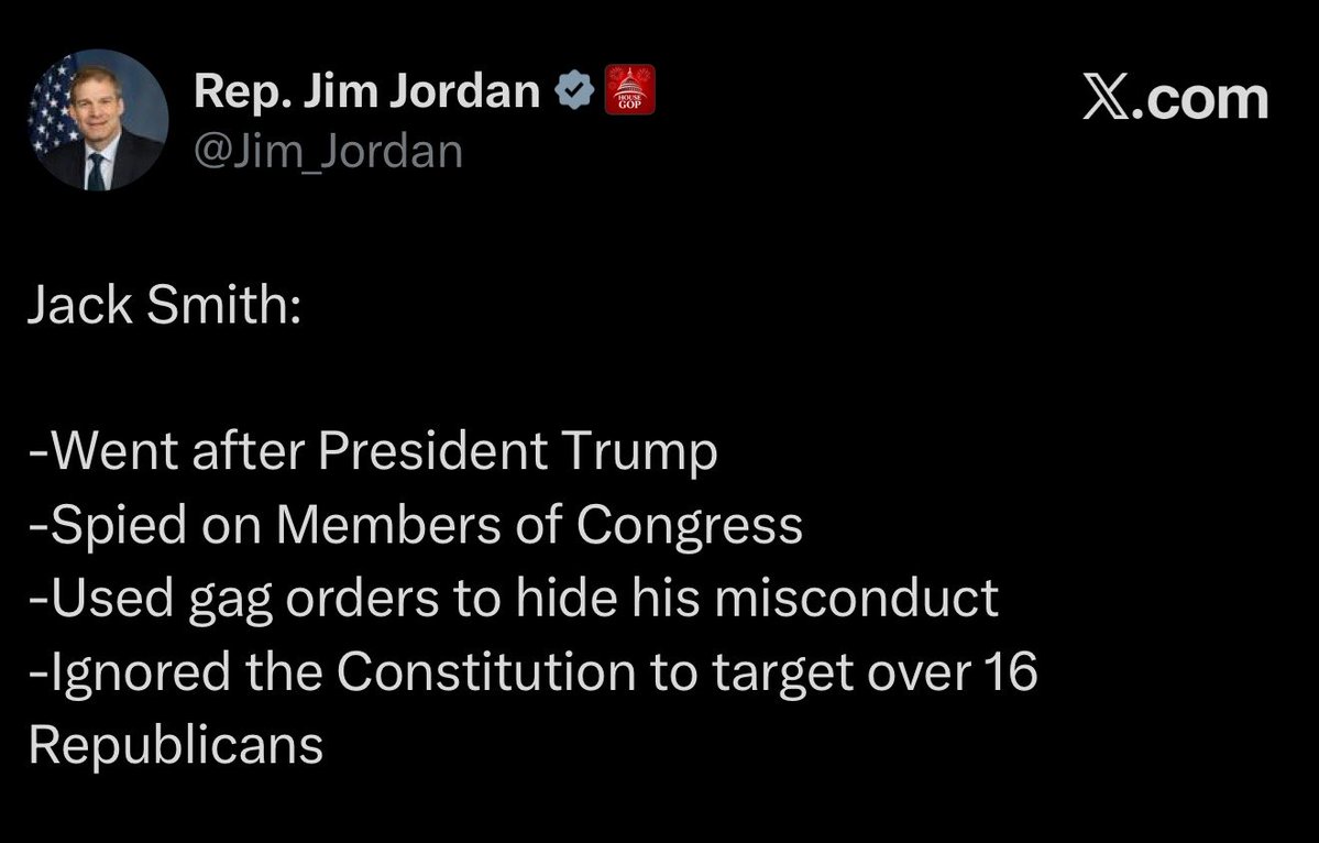 Sassafrass_84's tweet photo. We knew this is what Jack Smith was doing. 

Now that it’s been listed, what is going to be done about it? 

The American people demand accountability. They politicized lawfare and went after President Trump. This isn’t just a sweep under the rug thing. Justice needs to happen. https://t.co/J2gbEIkM5K