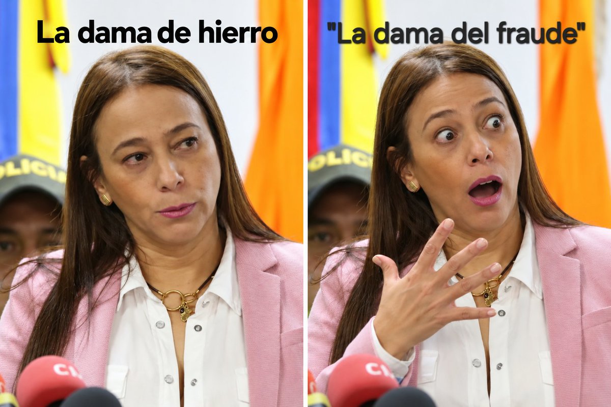 Hernan_MurielP's tweet photo. Cada día llega con un nuevo “milagro” y no llevan ni dos meses.

La viceministra de Defensa, Claudia Carrasquilla, llamada a juicio por presunto fraude procesal y falsedad ideológica en documento público agravado.

Si hay condena, pasaríamos de la “dama de hierro” a la “dama del fraude”. Esperemos el juicio.